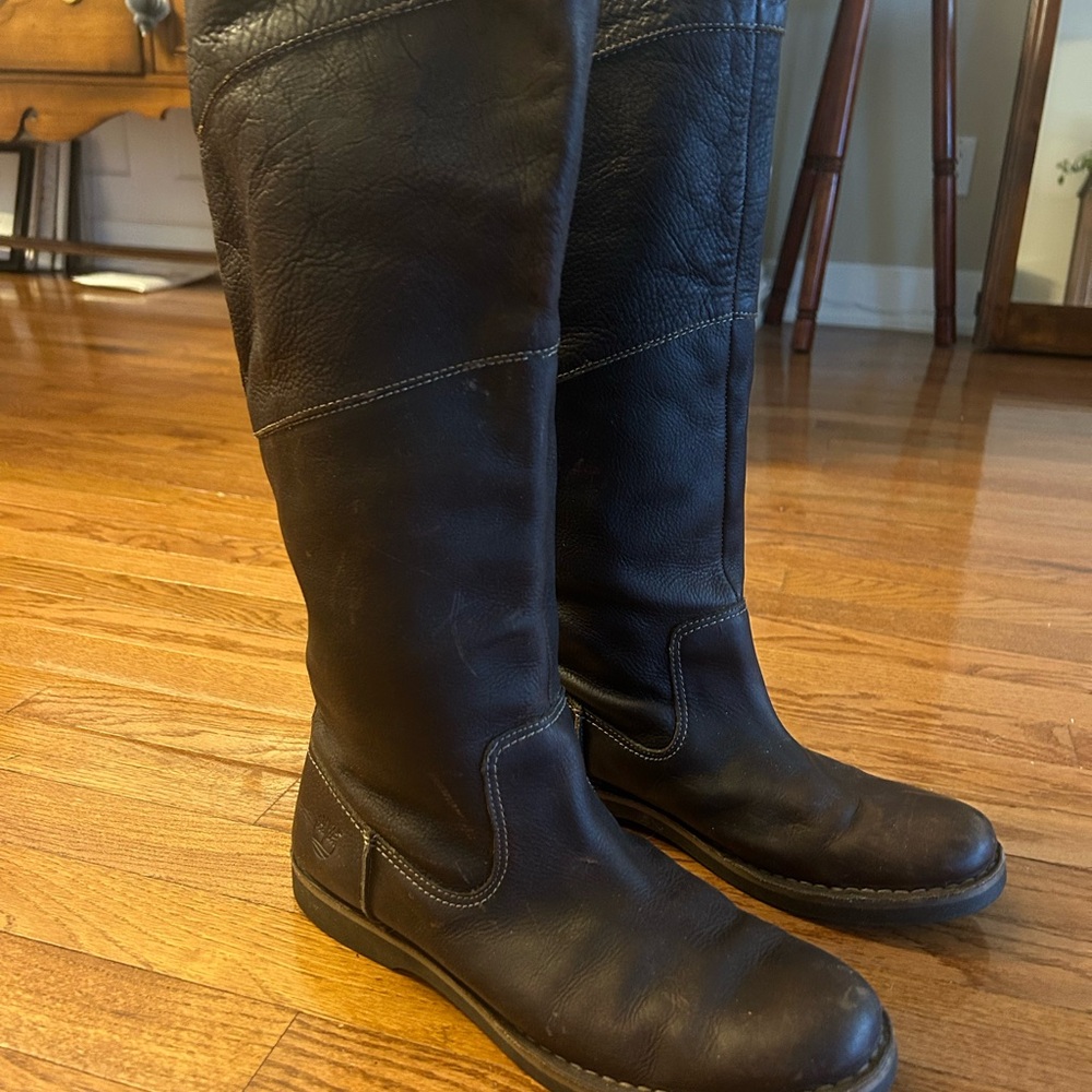 Women's Timberland Earthkeepers Leather Boots Tall - Women’s 11 Wide Calf